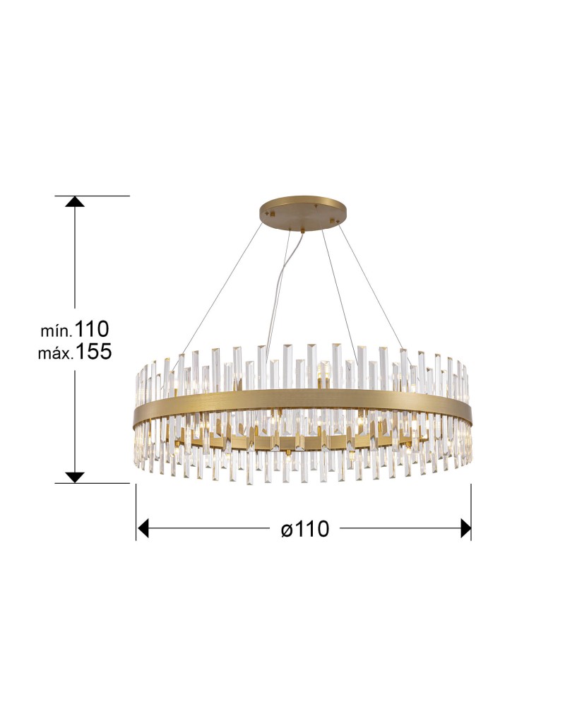 GRACE- LAMPARA 26L ORO D110